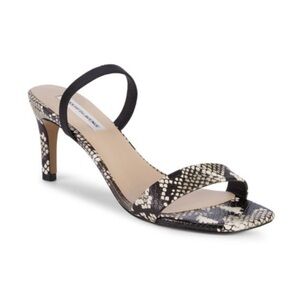 Saks Fifth Avenue Snake Print Strappy Heels Size 7M / 37